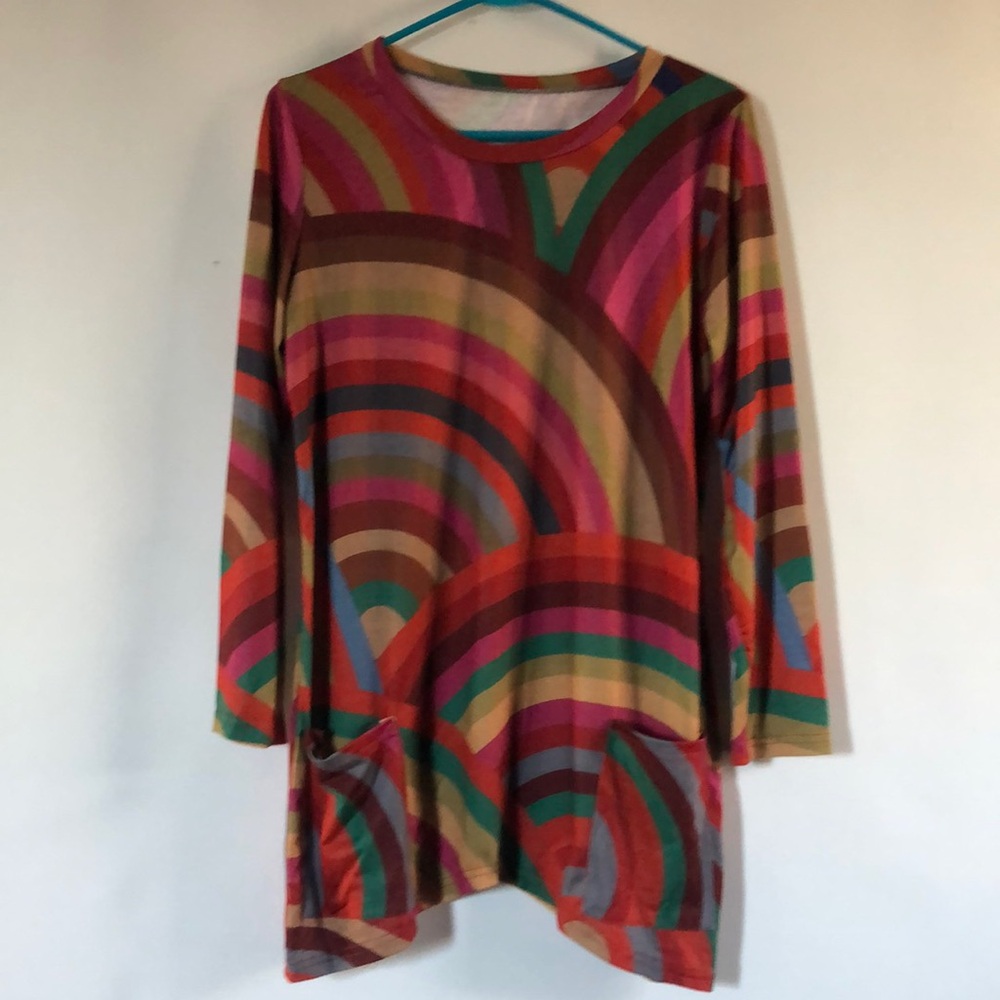 Colorful Long Sleeve Tunic